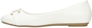 Baleriny damskie Fitters Iris w kolorze White PU, buty damskie plus size - duże buty damskie, Iris 43 EU White PU