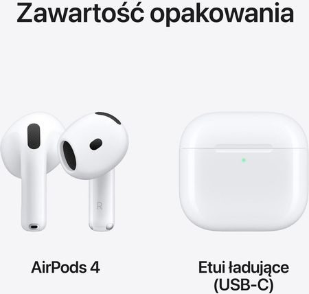 Słuchawki Apple AirPods 4 (MXP63ZM/A) - Opinie i ceny na