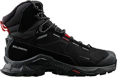 Salomon Męskie buty śniegowe Quest Winter Ts CSWP, czarne/jagoda Goji/Monument, 40 EU