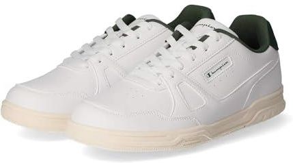 Champion Męskie buty sportowe/Low Sneaker Tennis Clay 86 białe sztuczna skóra, Wht Green, 42.5 EU