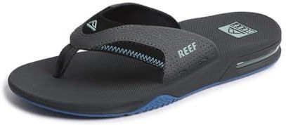 Reef Fanning Black/Silver, Japonki Męskie, Gunmetal Ocean, 47 EU