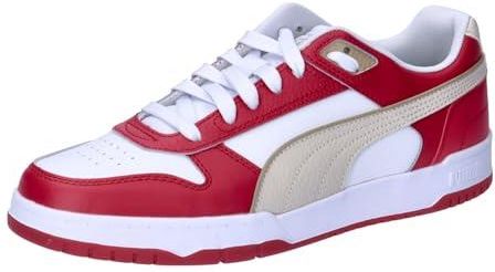 PUMA Unisex RBD Game Low Sneaker, White-Club RED-Alpine Snow, 43 EU, Puma White Club Red Alpine Snow, 44 EU