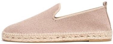 FRED MARTIN COLLECTION, Espadryle męskie z tkaniny bawełnianej i espargrytowej, taupe (taupe), 44 EU