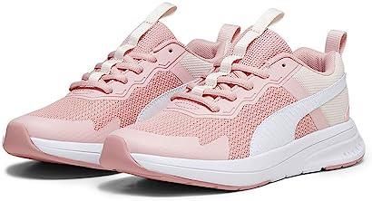 PUMA Evolve Run Mesh Jr, Trampki Unisex dla dzieci, Peach Smoothie Puma Biały, 37.5 EU