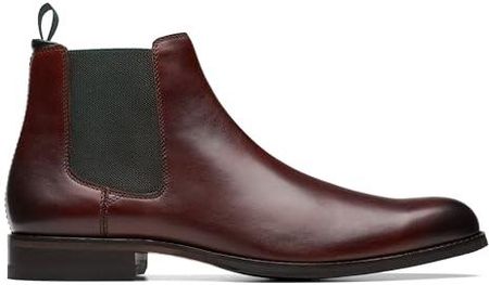 Clarks Craft Arlo Top skórzane buty w, Brązowy, 44.5 EU