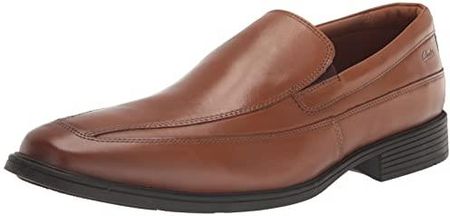 Clarks Tilden Free - Mokasyn Mężczyźni, brązowy - Braun Dark Tan Leather - 46 EU