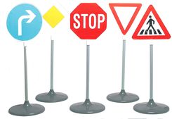 Zdjęcie Theo Klein Znaki Drogowe Zestaw Znakow 5 Szt 2980 - Grodzisk Wielkopolski