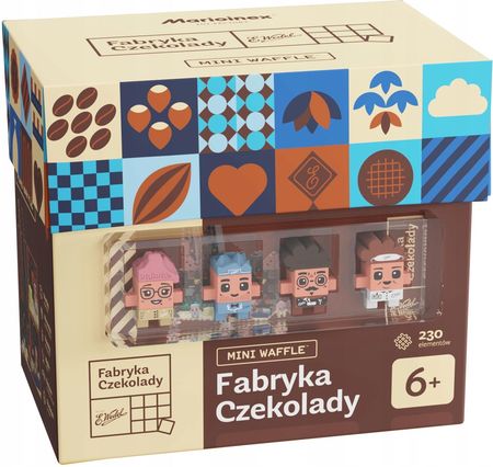 Marioinex Klocki Konstr Mini Waffle Wedel Duża Fabryka Czekolady 230El.