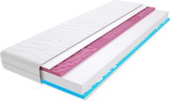 Materac Rzym 2Xmolet 145X145Cm Średnio Twardy Profilowane Visco Memory