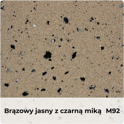 Q-Cover Tynk Mozaikowy 2x12,5kg + Grunt 3kg Jasny Brąz/Czarna Mika M92 6,5m2 - zdjęcie 4