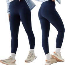 Zdjęcie Legginsy 4F Damsie Długie getry Bawełniane Mocne na co dzień Granatowe r Xs - Leżajsk