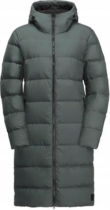 Płaszcz puchowy damski Jack Wolfskin Frozen Palace slate green Xs