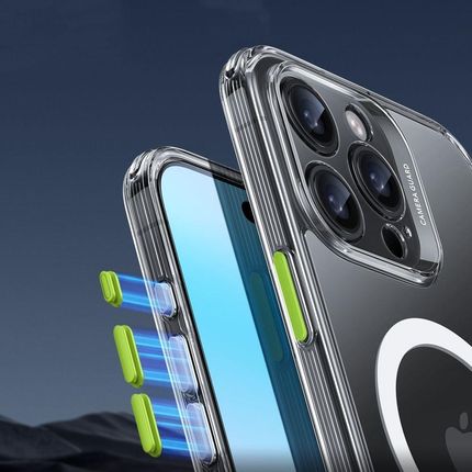 Esr Etui Na Iphone 2024 Pro 5 W 1 Zestaw Matowe Z Osłoną Ekranu I Obiektywem Aparatu Kompatybilny Magsafe Ochrona Klasy Wojskowej Przezro - zdjęcie 4