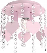 Zdjęcie Plafon Żyrandol Dla Dziewczynki Kryształki Serca - Blachownia