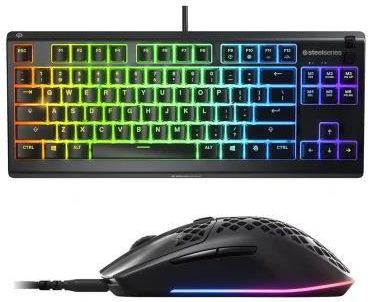 Zestaw klawiatura + mysz Steelseries Apex 3 TKL + Aerox 3 Onyx (64831+62611)