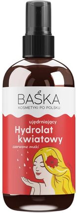 BAŚKA Hydrolat kwiatowy do twarzy ujędrniający - czerwone maki 100 ml