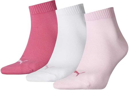 Skarpety unisex PUMA, 3 pack - Quarter, Sneaker Pink 39-42