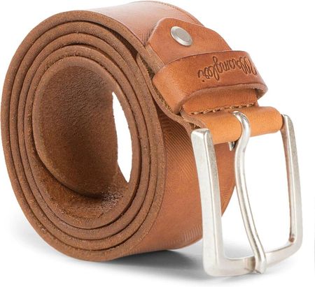 WRANGLER PRINT BELT MĘSKI PASEK SKÓRZANY KLASYCZNY COGNAC W0C0U1X81