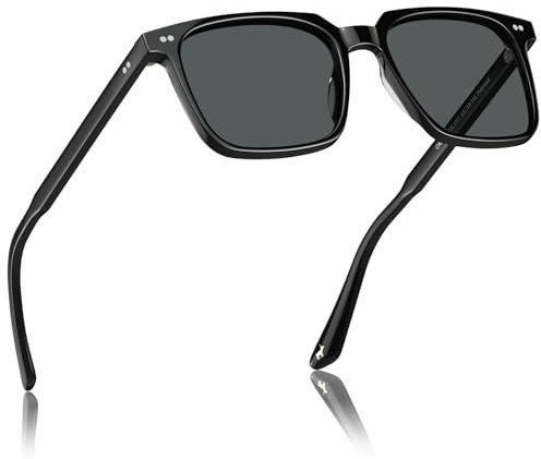 CARFIA Gafas de sol polarizadas de acetato para hombre