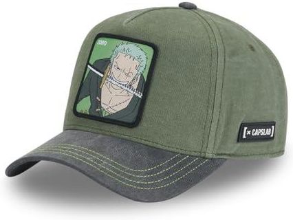 Męska czapka z daszkiem One Piece, Roronoa Zoro, oryginalna czapka z daszkiem Manga Anime, br?zowy, rozmiar uniwersalny