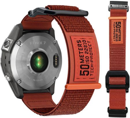 TechProtect Tech Protect Pasek Sportowy Active Strap Pomarańczowy Do Garmin Fenix 7 6 Pro Epix2