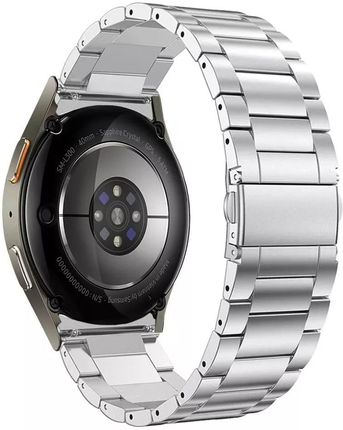 4KomPl 4Kom Pl Bransoleta Stainless Do Samsung Galaxy Watch 4 5 Pro 6 7 Silver - zdjęcie 2