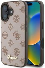 Guess Etui Peony Script Magsafe Do Apple Iphone 16 Brązowy