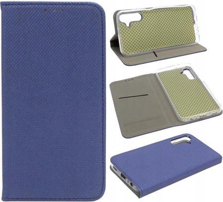 Gsm Hurt Etui Case Pokrowiec Smart Magnet Do Samsung Galaxy M15 5G M156 Granatowe - zdjęcie 3