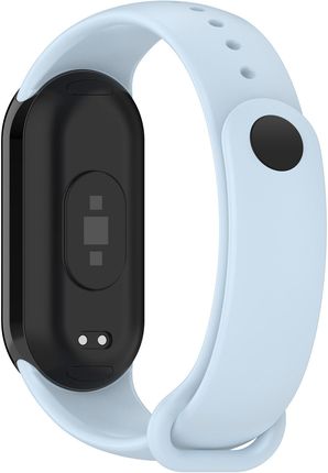 Bizon Silikonowy Pasek Strap Watch Silicone Do Xiaomi Smart Band 9 Nfc 8 Jasnoniebieski - zdjęcie 2