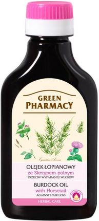 Green Pharmacy Olejek Łopianowy Ze Skrzypem Polnym Przeciw Wypadaniu Włosów 100 ml