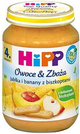 Hipp Owoce I Zboże Jabłka I Banany Z Biszkoptami Bio Po 5 Miesiącu 190G