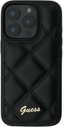 Guess Guhcp16Mpsqsqsk Iphone 16 Plus 6.7&Quot; Czarny/Black Hardcase Quilted Metal Logo - zdjęcie 2