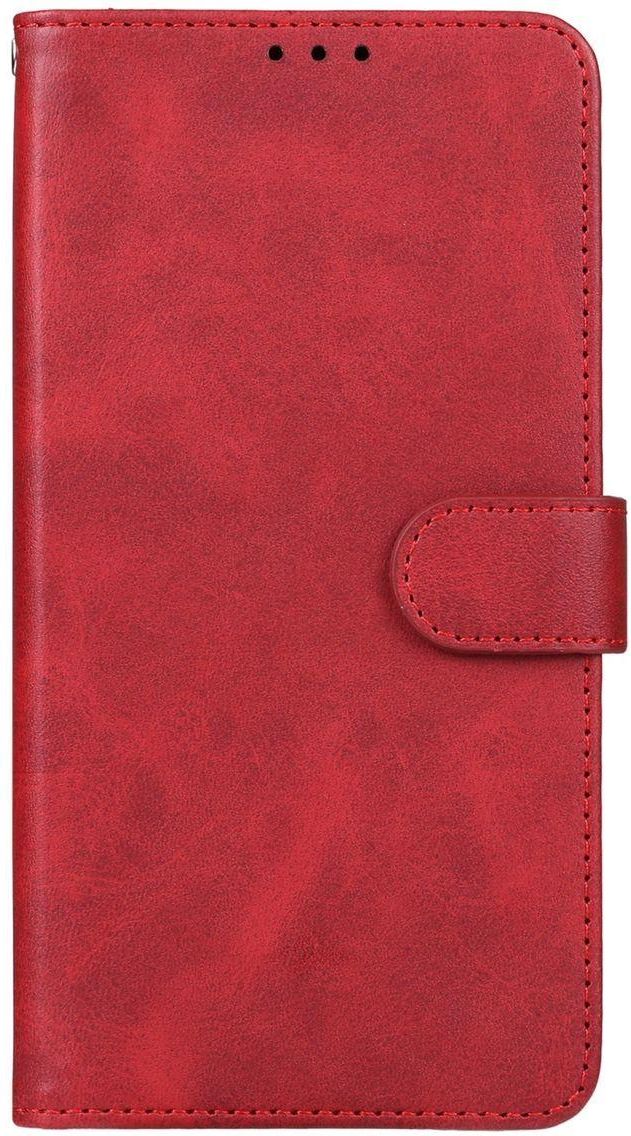 MOBESV Custodia A Libro Magnetica Per Xiaomi Redmi Note 5 – Pelle Sintetica Con Porta Carte E Supporto, Rossa