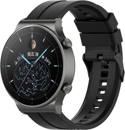 Inf Silikonowa Bransoletka Do Huawei Watch Gt2 Pro Czarny