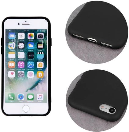 Nemo Etui Iphone 16 Plus Silicone Case Elastyczne Silikonowe Czarne - zdjęcie 2