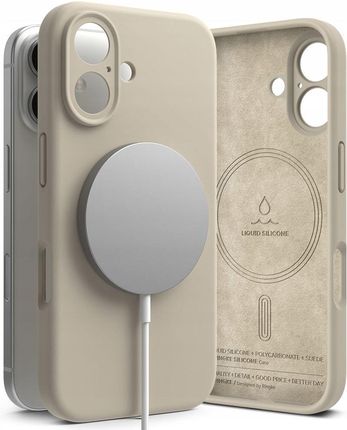 Ringke Etui Silicone Magnetic Magsafe Do Iphone 16 Wytrzymałe