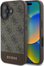Guess Etui 4G Bottom Stripe Do Apple Iphone 16 Plus Brązowy