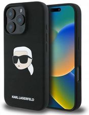 Zdjęcie Karl Lagerfeld Etui Silicone Head Print Magsafe Do Apple Iphone 16 Pro Max Czarny - Elbląg