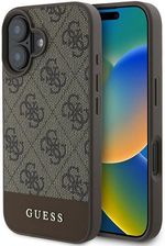 Guess Etui 4G Bottom Stripe Do Apple Iphone 16 Plus Brązowy