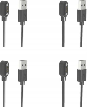 Kbr Games Zestaw 4X Kabel Usb Ładowarka 2Pin Do Zegarków Kingwear Rubicon Microwear