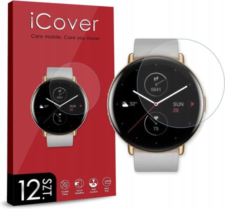 Icover 12Szt Szkło Hybrydowe Szkiełko Ochronne Smartwatch Do Xiaomi Amazfit Zepp Z