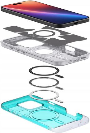 Spigen Etui Classic C1 Mag Magsafe Do Iphone 16 Pro Max  Turkusowe - zdjęcie 3