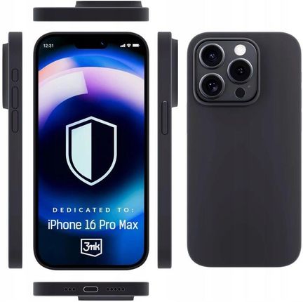 3Mk Plecki Ochronne Hardy Silicone Magcase Graphite Do Iphone 16 Pro Max - zdjęcie 3