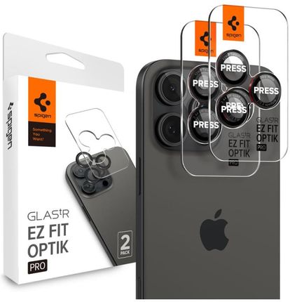 Spigen Osłona Aparatu Optik Pro L Series Glas Tr ”Ez Fit” Camera Protector 2 Pack Iphone 14   Max 15 1 8809811866513 Agl0521