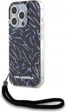 Karl Lagerfeld Etui Zebra With Cord Do Apple Iphone 15 Pro Max Fioletowy