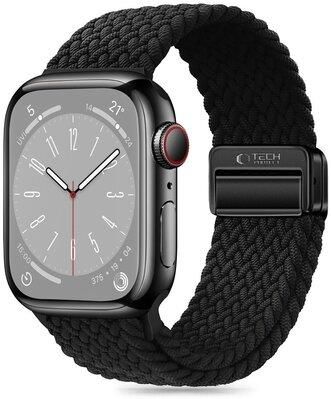 TechProtect Tech Protect Pasek Nylonmag Do Apple Watch 4 5 6 7 8 9 Se Czarny