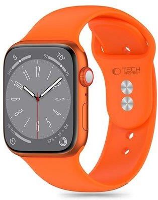 TechProtect Tech Protect Pasek Silicone Do Apple Watch 4 5 6 7 8 9 Se Pomarańczowy