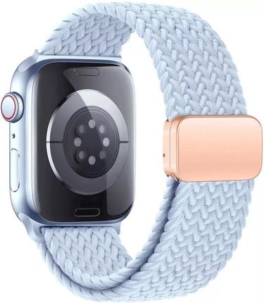 4KomPl 4Kom Pl Pasek Nylonowy Do Apple Watch 7 8 9 Se 4 5 6 Ultra 1 2 42 44 45 49 Mm Nylonmag Baby Blue