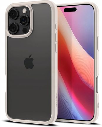 Spigen Etui Ultra Hybrid Do Apple Iphone 16 Pro Max Przezroczysto-Beżowy - zdjęcie 5