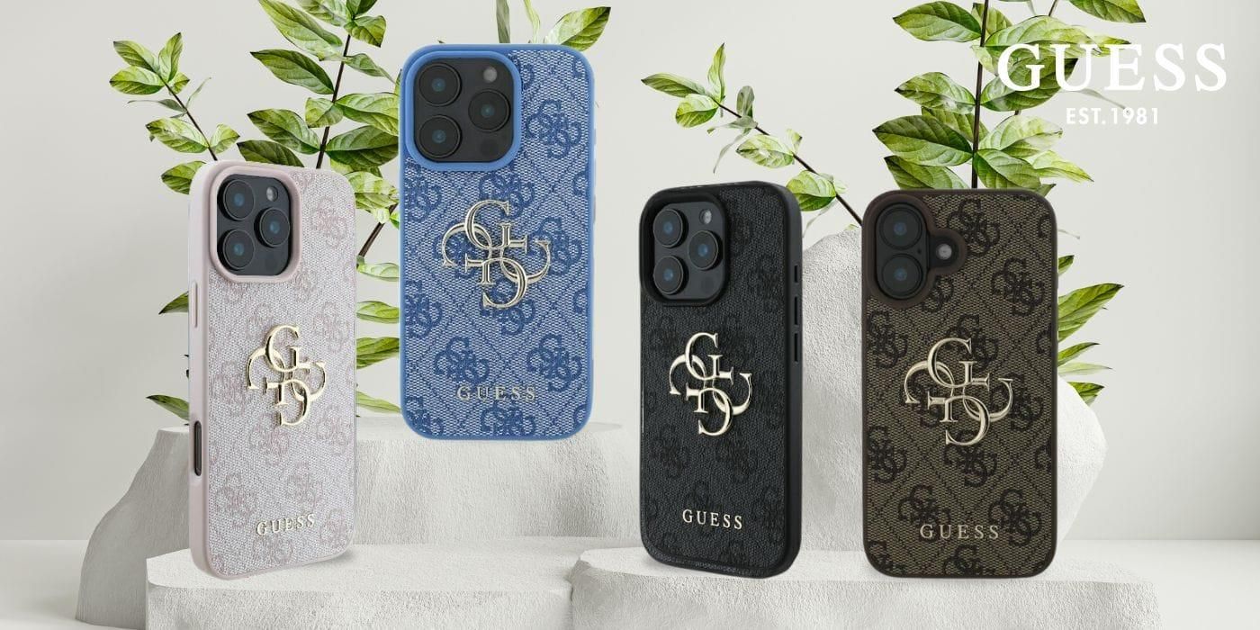 Coque Guess IPhone 17 Pro - Cuir Synthétique - Logo 4G Doré - Protection Anti-chocs Et Style Luxe